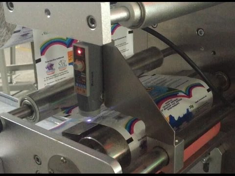 How to setting Horizontal packing machine magic eye (eye mark) for color mark tracking &amp; bag length