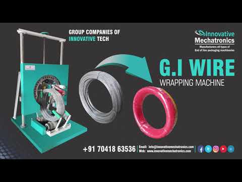 Vertical coil wrapping machine | vertical steel wire coil wrapping machine