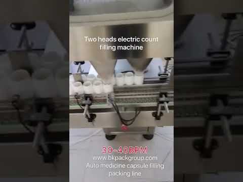 Fully automatic pharmacy capsule filling packaging line into plastic bottle tablet filling line