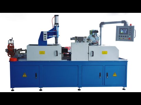 Automatic cable coiling and film wrapping machine