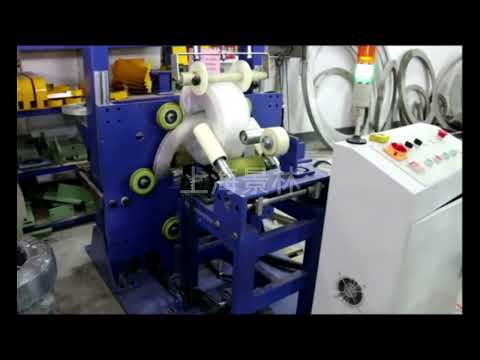 vertical pipe coil wrapping machine