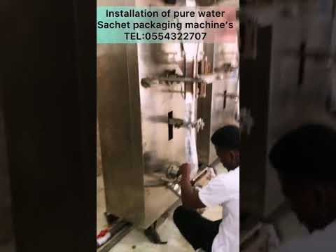 Installation of pure water sachet packaging machine