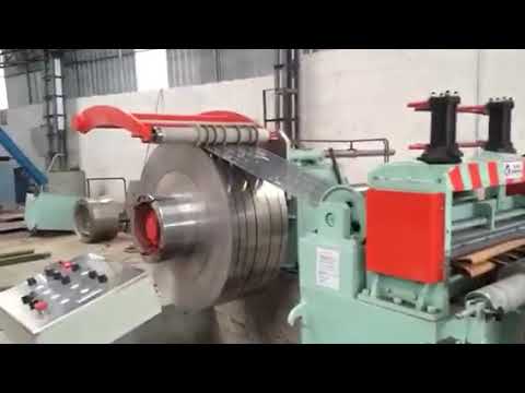 Slitting machine setting 2X850 sheet metal coil processing cold rolled steel slitting line process