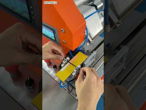 Semi automatic small tiny cable wire labeling machine label applicator video