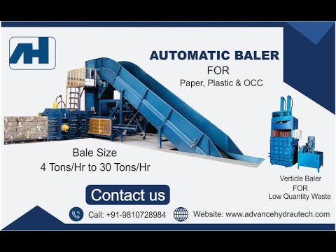 Automatic Cardboard Baler, Gatta/OCC/Carton Box/Paper Waste Baler