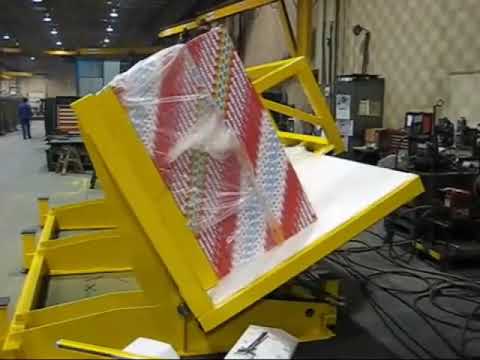 Panel upender tiltering machine video