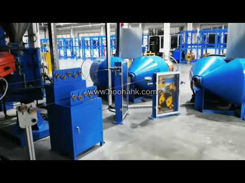 Optical fiber cable coiling and wrapping machine fiber optic cable