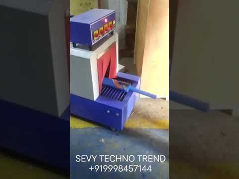 Toy bat sleeve Shrink packaging machinery||Shrink Tunnel machine||heat shrink Tunnel+919998457144