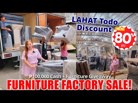 FURNITURE FACTORY! LAHAT NG GAMIT SA BAHAY NAKA SALE (Tour &amp; Price Update) Giveaway Alert!