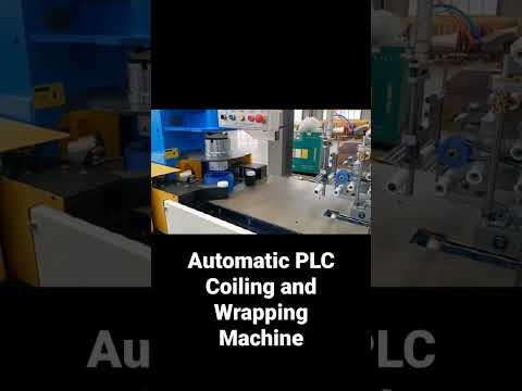 Automatic PLC Coiling and Wrapping Machine