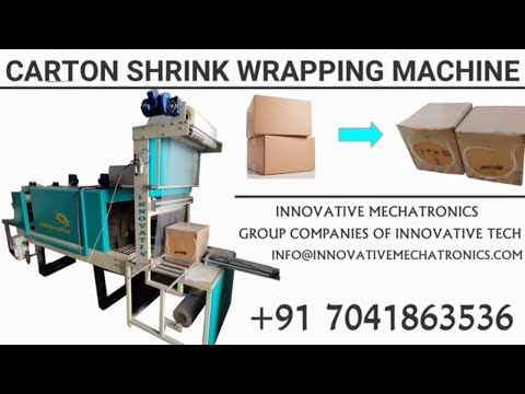 carton shrink wrapping machine | carton box shrink packing machine