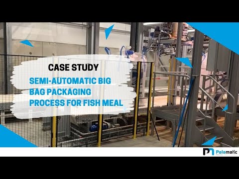 Semi-automatic big bag packaging line for fish meal | Palamatic Process Inc.