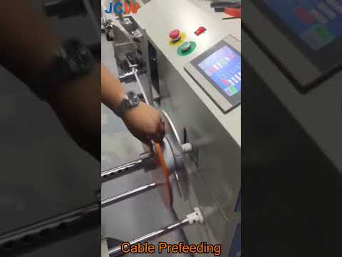 JCW-WB05B Flat cable measuring cutting winding machine with WP02 pre-feeding