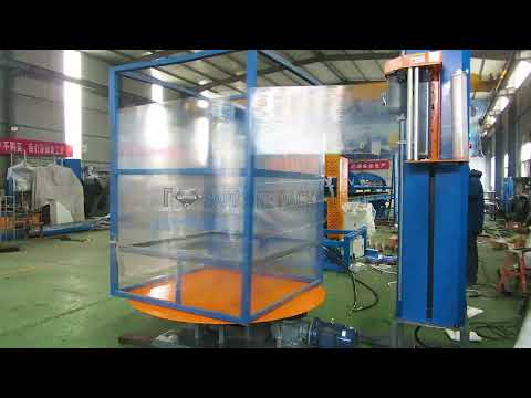 Slewing Bearing pallet wrapping machine designed for packing heavy goods#shorts #wrapping #film #pe