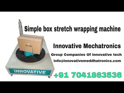 Simple Box Stretch wrapping machine low Price / बॉक्स फिल्म पैकिंग मशीन