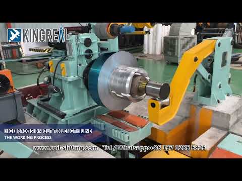 KINGREAL High Precision Cut To Length Fly Shearing Production Line Working In UAE