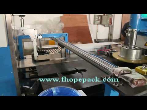 Automatic Cable Coil Strapping and Wrapping Line