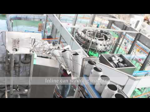 Poland Automatic 15000CPH Can Filling and Packing Beer Canning Line