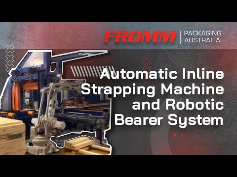 Automatic Inline Strapping Machine and Robotic Bearer System for Tasmania Timber