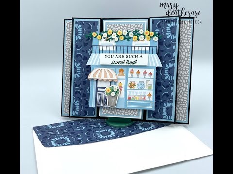 Stampin Up//Let’s Go Shopping//Les Shoppes//Front Flap Accordion//Fun Fold//DSP Sale//Birthday Card