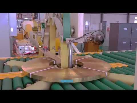 Automatic copper strip coil packing line