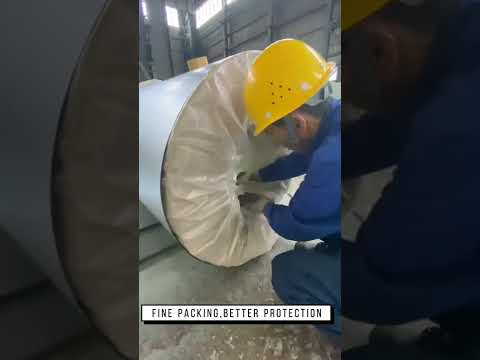 A video to show how to pack a steel coil carefully