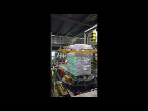 PW-1821AR Fully Automatic Pallet Wrapper and PW-1818FC Top Cover Applicator