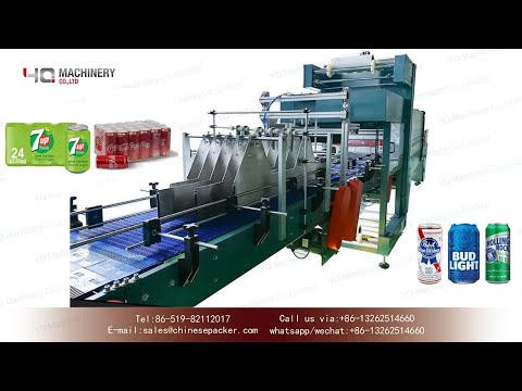 thermal heat shrink machine for Coca Cola|YQ machinery Carbonated drinks shrinking machines