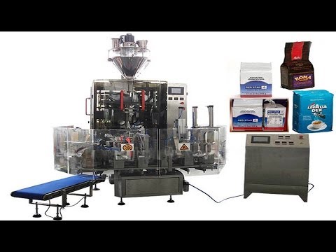 Hexahedral bags vacuum filling packaging machinery food powder granules automated production line