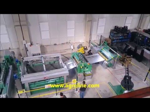 Rulo sac dilme hattı Automatic AGMline Slitting Production line Coil