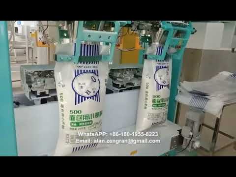 Double Station Semi Automatic Bagging Machine for 25kg Flour