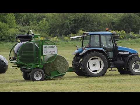 New Holland TS115 &amp; Mchale Orbital Wrapper