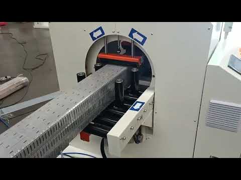 Auto Horizontal Orbital Stretch Wrapping Machine for Long Items #horizontalpackingmachine #wrapping