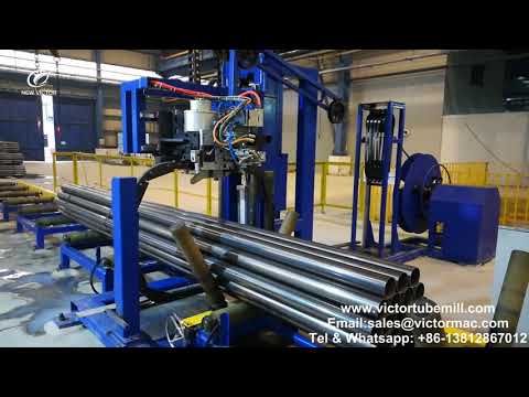 Automatic stacking machine and packing machine for tube mill production line