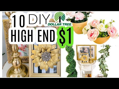 🏡10 (((HIGH END!!)) DIY DOLLAR TREE DECOR CRAFTS 🏡 Olivia&#039;s Romantic Home DIY