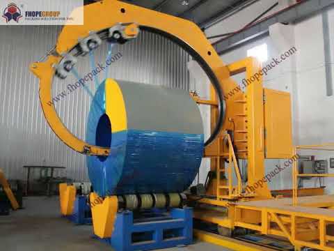 Master coil stretch wrapper packing machine | steel coil protector