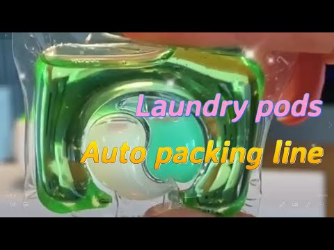 Laundry detergent pods washing capsules fully automatic packing line