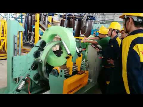 Steel coil wrapping machine in viet nam