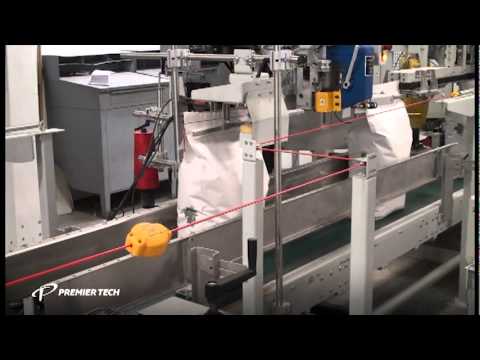 Complete Packaging Line for Soybeans (Automatic Bagger, Palletizer and Pallet Wrapper)