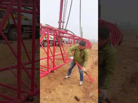 Crawler boom mounting pin amazing video and satisfactory #shorts