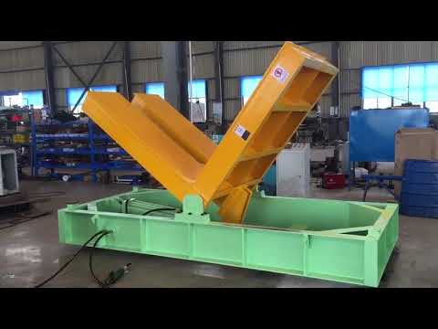 Hydraulic upender and hydraulic tiler for spool, drum, and steel coil