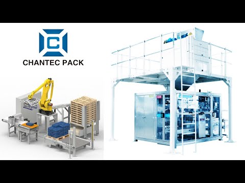 Feed Mill Automatic Bagging Palletizing Machine Line