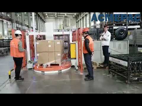 Automated Pallet Vertical Strapper &amp; Pallet Wrapper