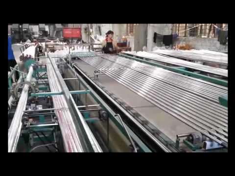 Decoration steel tube packing machine and automatic packing line