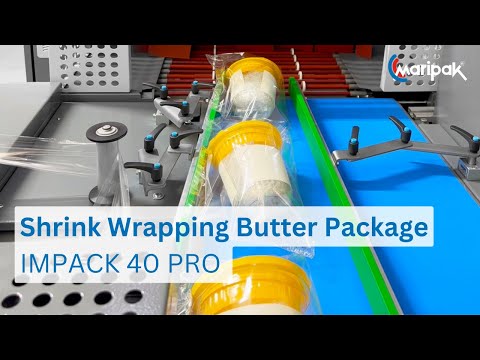 Butter Package Shrink Wrapping with Impack Pro Continuous Side Sealer