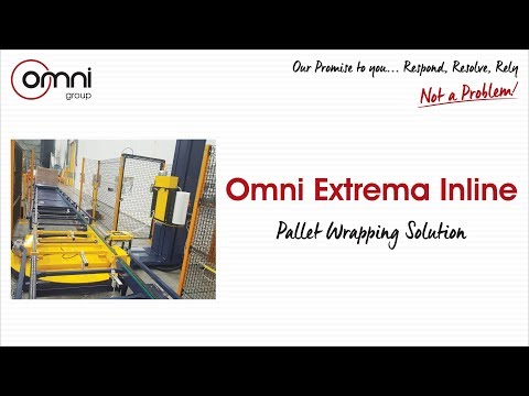 Automatic Inline Pallet Wrapping Machine – Extrema Rotating Turntable | Omni Group