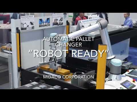 #MIDACO “Robot Ready” Automatic Pallet Changer with #Cobot for Collaborative #Automation