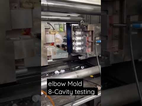 Elbow Mold 8-Cavity Testing|Injection Molding Machine