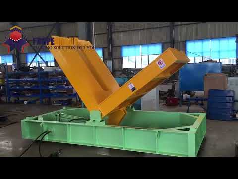 Hydraulic upender and tiler for spool, drum, and steel coil