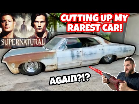 CUTTING MY RAREST BUILD! THE BEST SUPERNATURAL BABY BUILD? HOT RAT ROD KUSTOM IMPALA GETS AIR BAGS